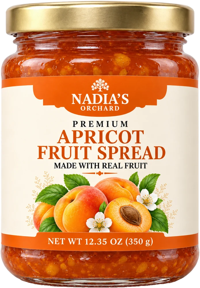 Premium apricot fruit spread