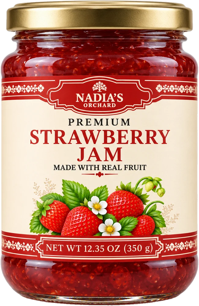 Premium strawberry jam